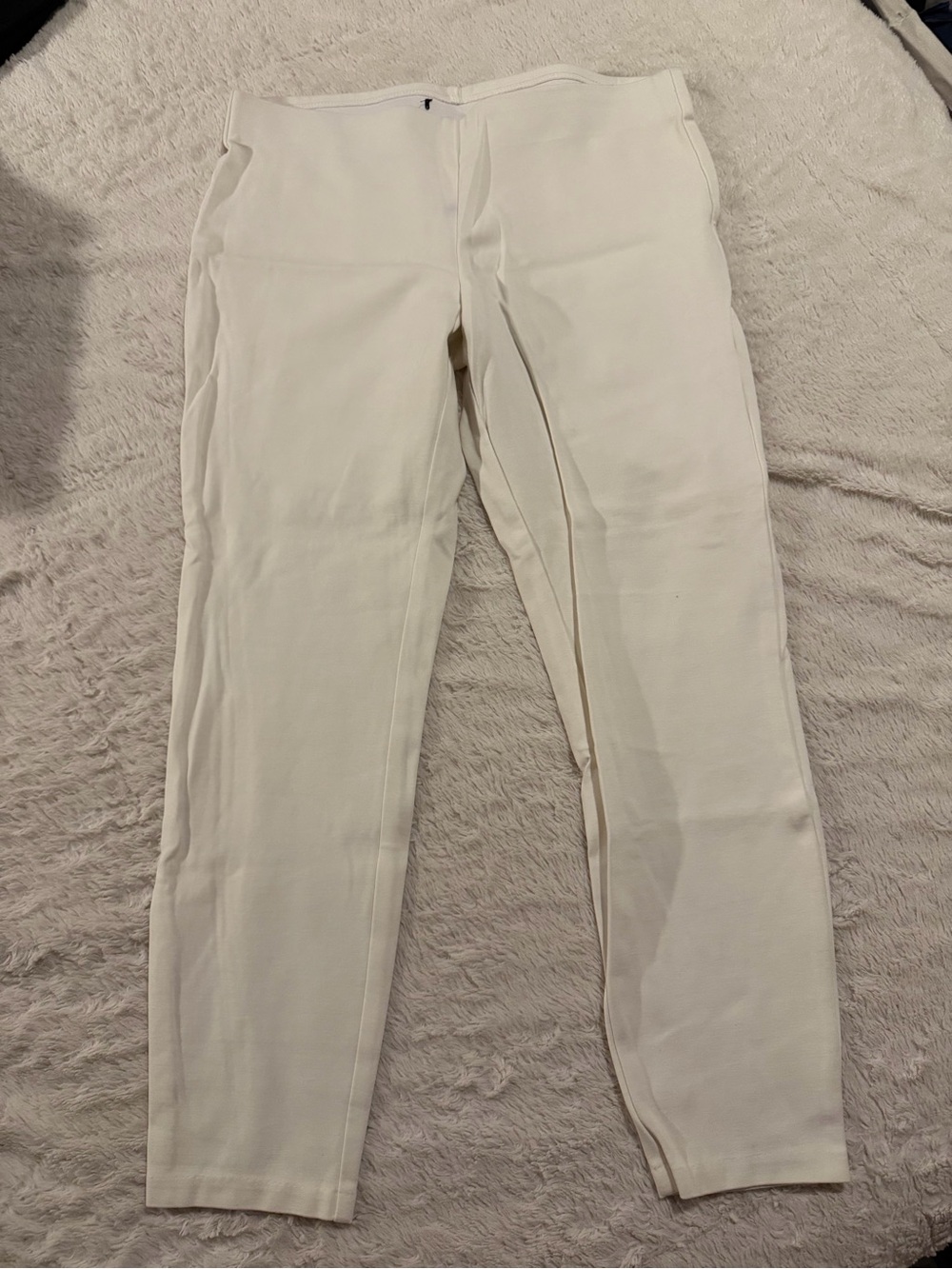 Women's Cream Stretch Dress Pant